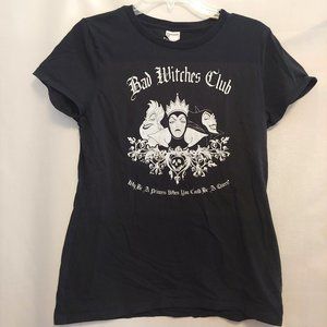 Disney Bad Witches Club "Why Be A Princess" Black T-shirt size M